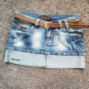 Jeans mini skirt